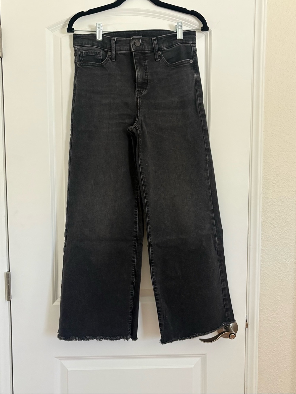Banana Republic High Rise Wide-leg Raw Hem Jean